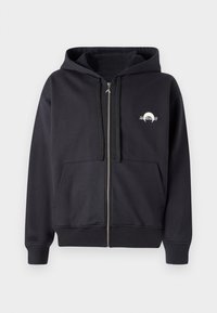 ZIPPED HOODIE UNISEX - Sweat zippé - black