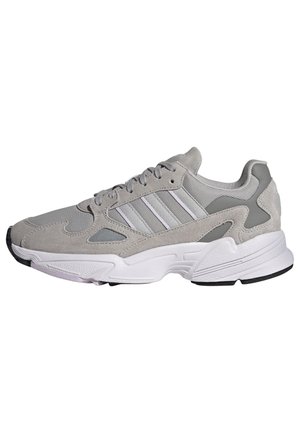 womens adidas dark grey yung og suede trainers