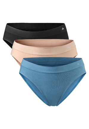 SEAMLESS 3 PACK - Slip - multicolor black blue nude beige