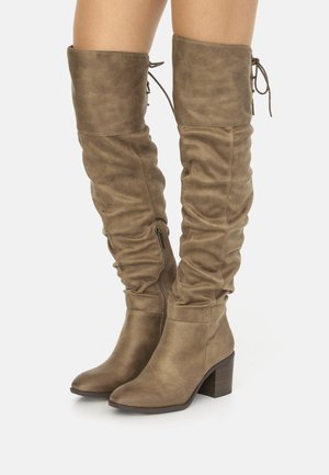 altas mosqueteras beige de mujer | Online en