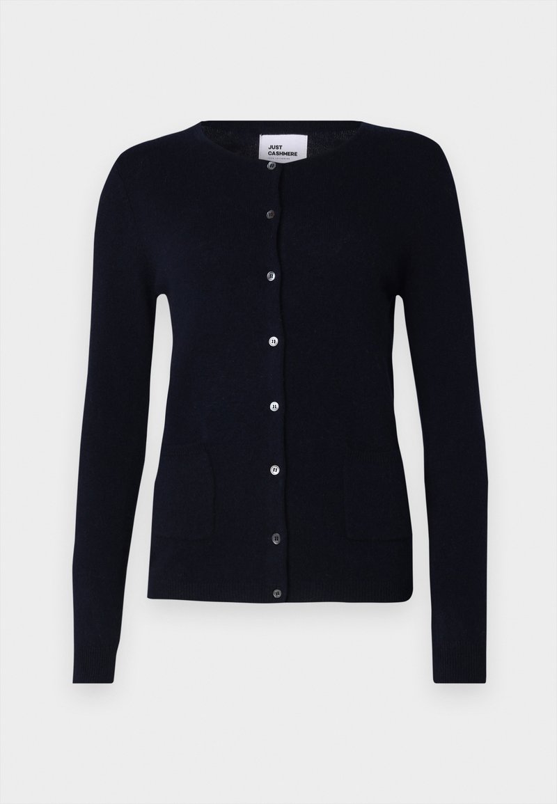 Just Cashmere Vest donkerblauw