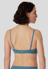 Schiesser MIT HERAUSNEHMBAREN PADS - PURE - Reggiseno a triangolo - blaugrau