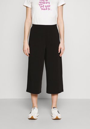 OBJCECILIE NEW CULOTTE PANTS - Tygbyxor - black