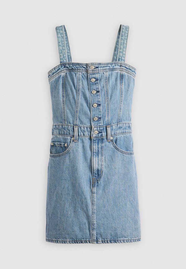 ICONIC BUTTON THRU DRESS - Denim dress - chill day2