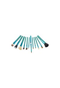 ZOË AYLA 12 PIECE BRUSH SET TRAVEL CASE - Makeup pensel - turqoise