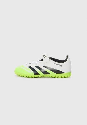 PREDATOR CLUB UNISEX - Botines de fútbol para césped - white/core black/lucid lemon