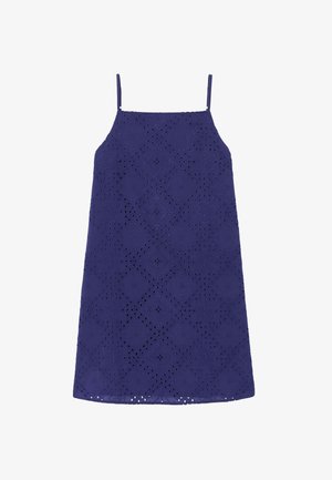 Promod, ROBE COURTE BRODERIE ANGLAISE - Robe de jour - bleu
