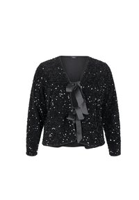 MIT BINDEDETAILS - Bluse - black