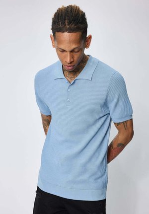 FRILIVIN, POLO TRICOTÉ COL CLASSIQUE - Polo - bleu ciel