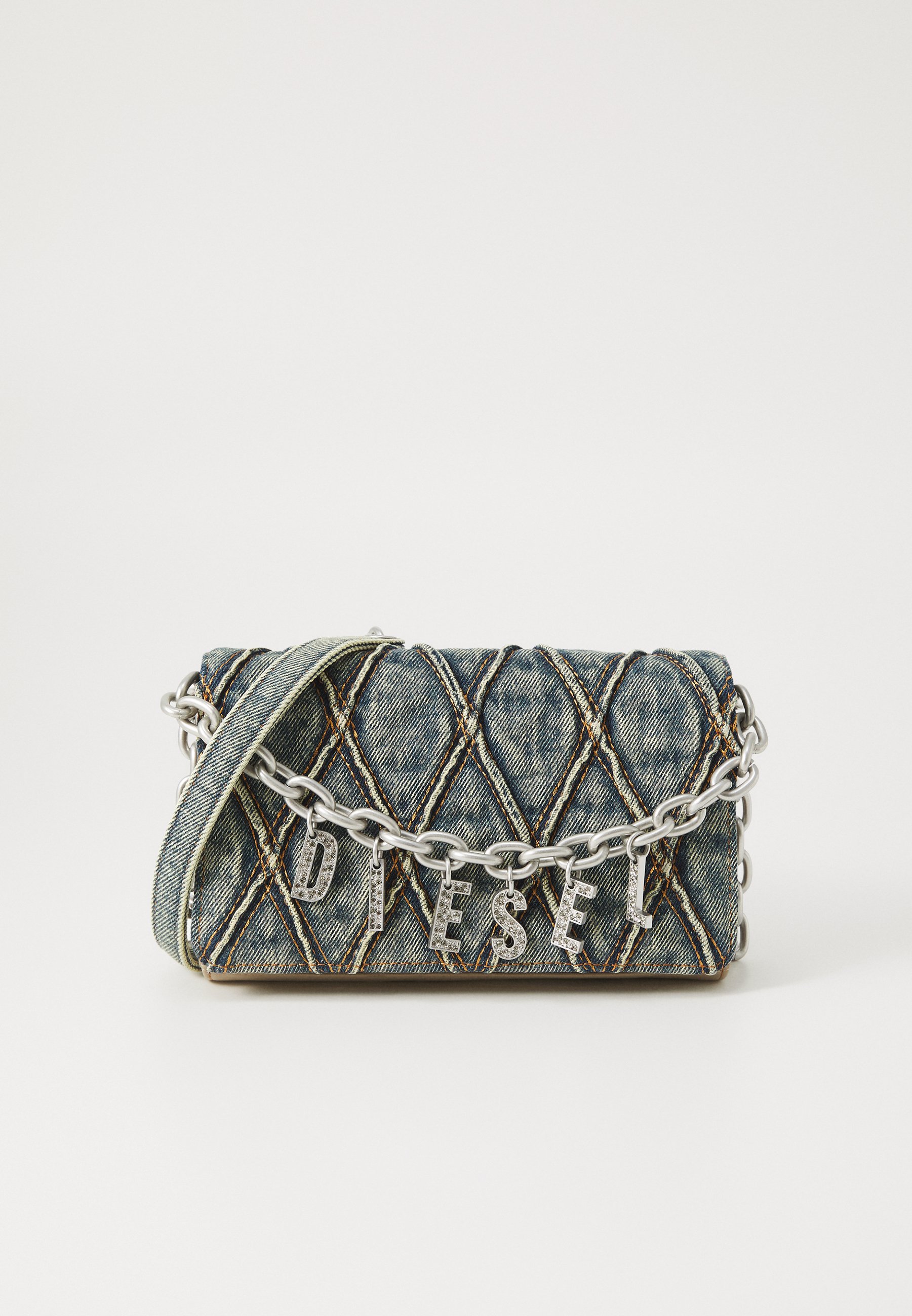 Diesel CHARM-D WALLET STRAP - Wallet - blue dirty wash/blue