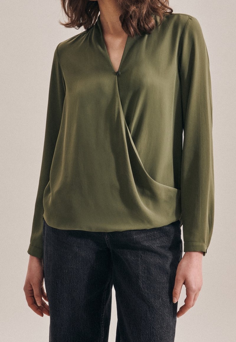 Seidensticker Blouse light blue/bleu clair (Seconde main