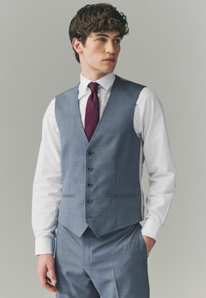 REGULAR FIT - TEXTURED - Gilet - light blue