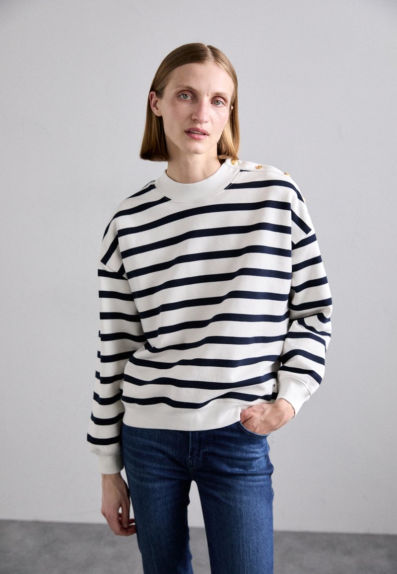 FRAME BUTTON DETAIL - Sweatshirt - navy multi/dunkelblau - Zalando.de