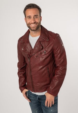 Lederjacke - dark red