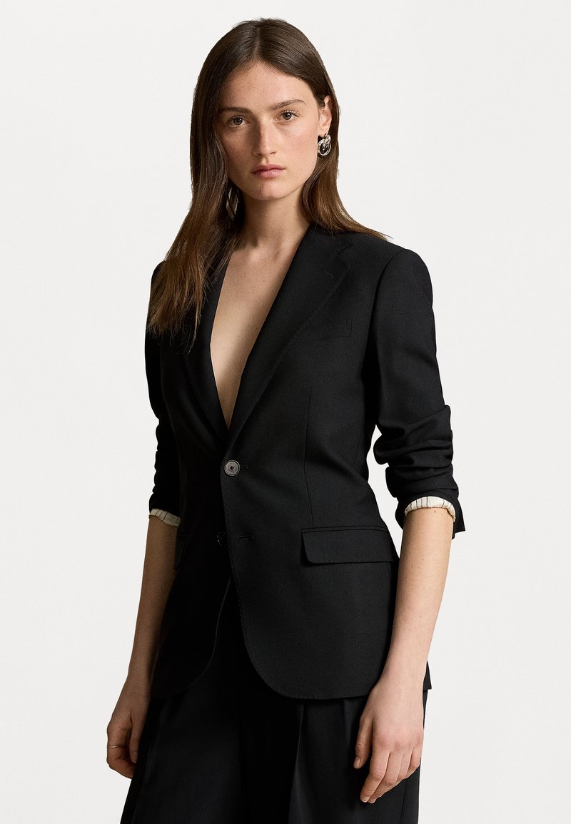 Polo Ralph Lauren - STRETCH WOOL BLAZER - Bleiseri - black, Suurenna