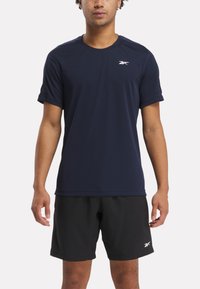 Reebok SS TECH - Spordi T-särk - vector navy