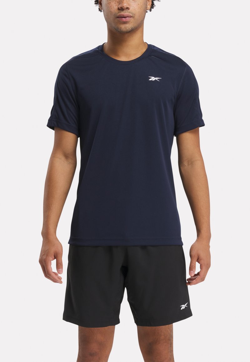 Reebok SS TECH - Spordi T-särk - vector navy