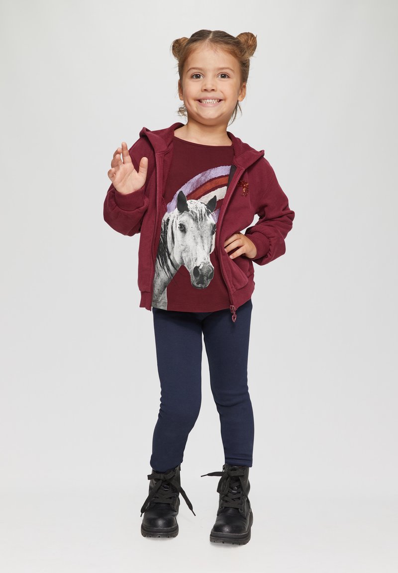 s.Oliver WEICHES MIT FOTOPRINT - Longsleeve - pink