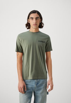 Napapijri GOUIN - Print T-shirt - green lichen