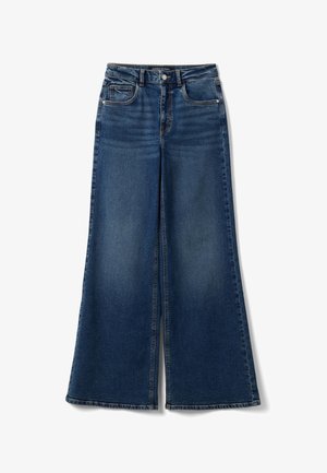 OVS, HIGH-WAISTED WIDE-LEG JEANS - Wide leg - blue