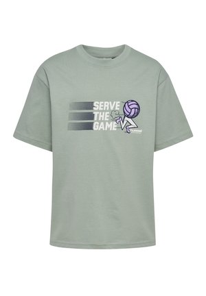 LOOSE S/S HS GRAPHIC - T-shirt med print - iceberg green