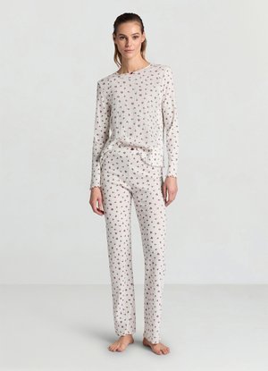 INTIMO FIORI - Pantalon classique - var bianco lana