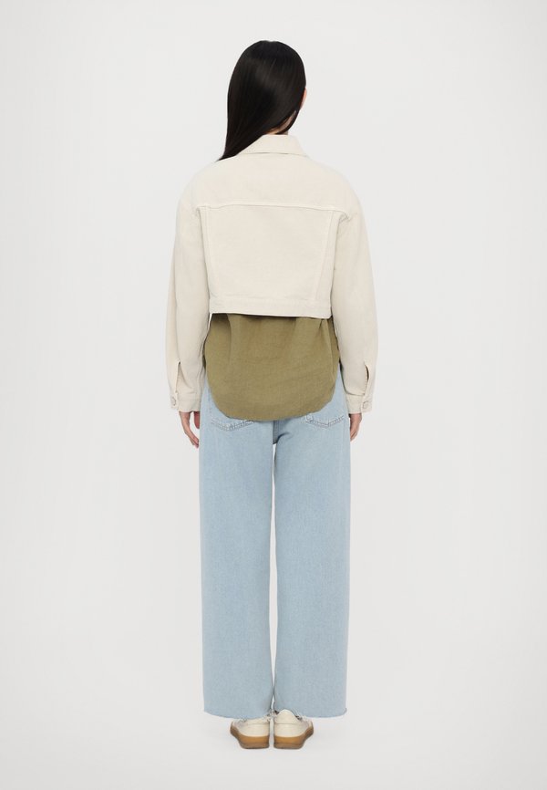 BOXY JACKET - Denim jacket - stone beige3