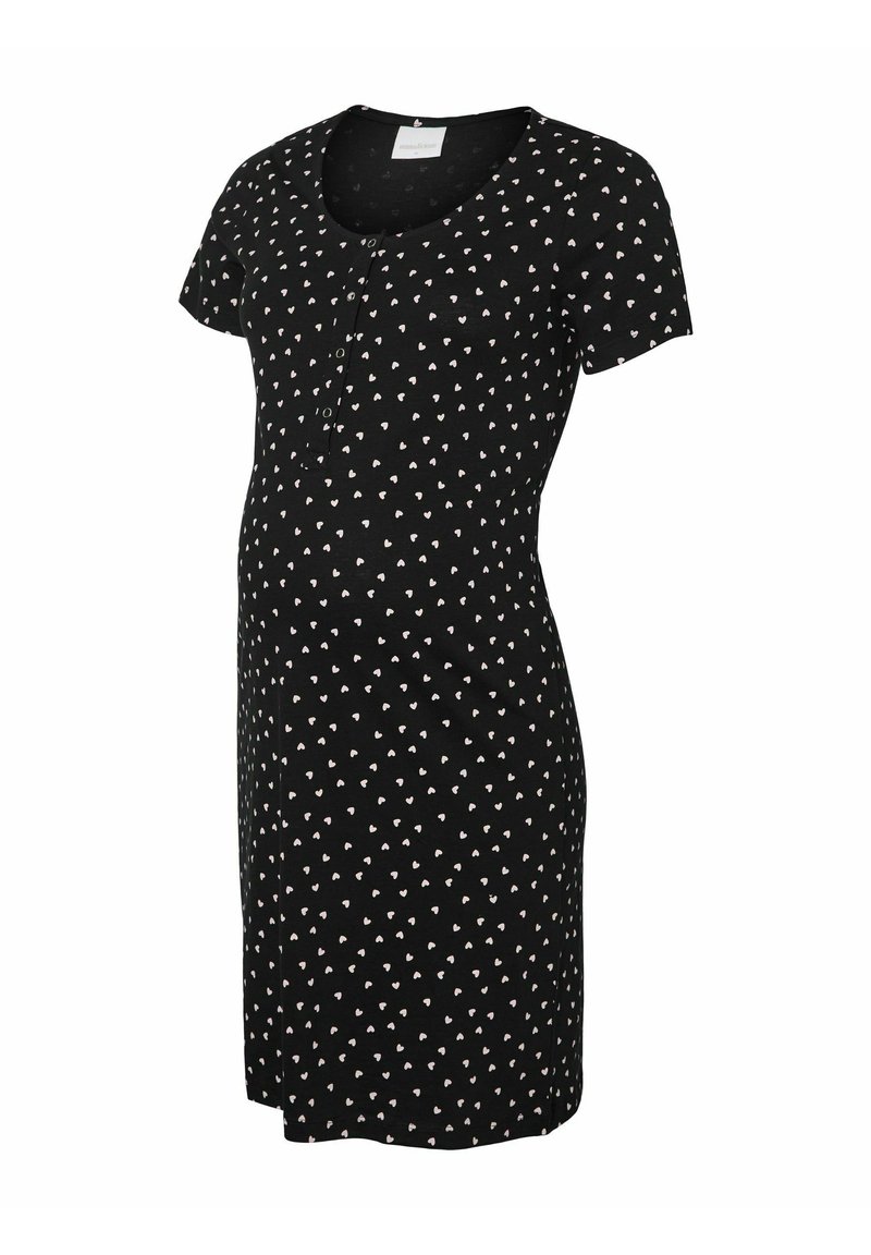 MAMALICIOUS MLMIRA SOLID - Nachtjapon - black/zwart