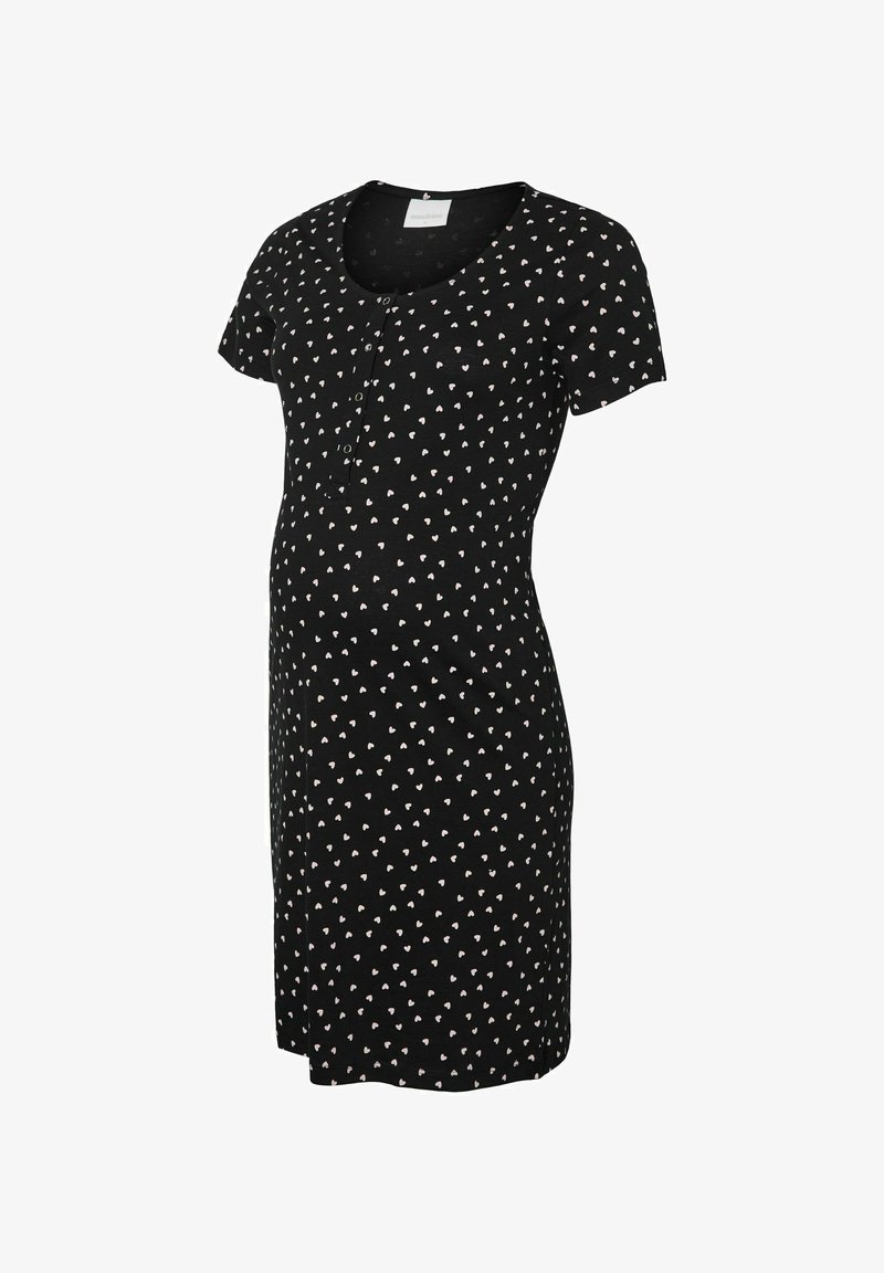 MAMALICIOUS MLMIRA SOLID - Nachtjapon - black/zwart MAMALICIOUS MLMIRA SOLID - Nachtjapon - black/zwart
