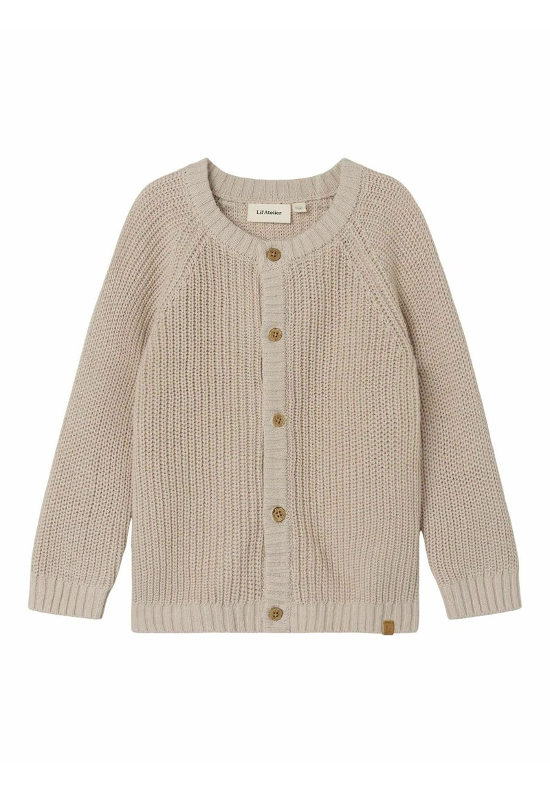 Lil' Atelier LANGARM - Strickjacke - gray morn