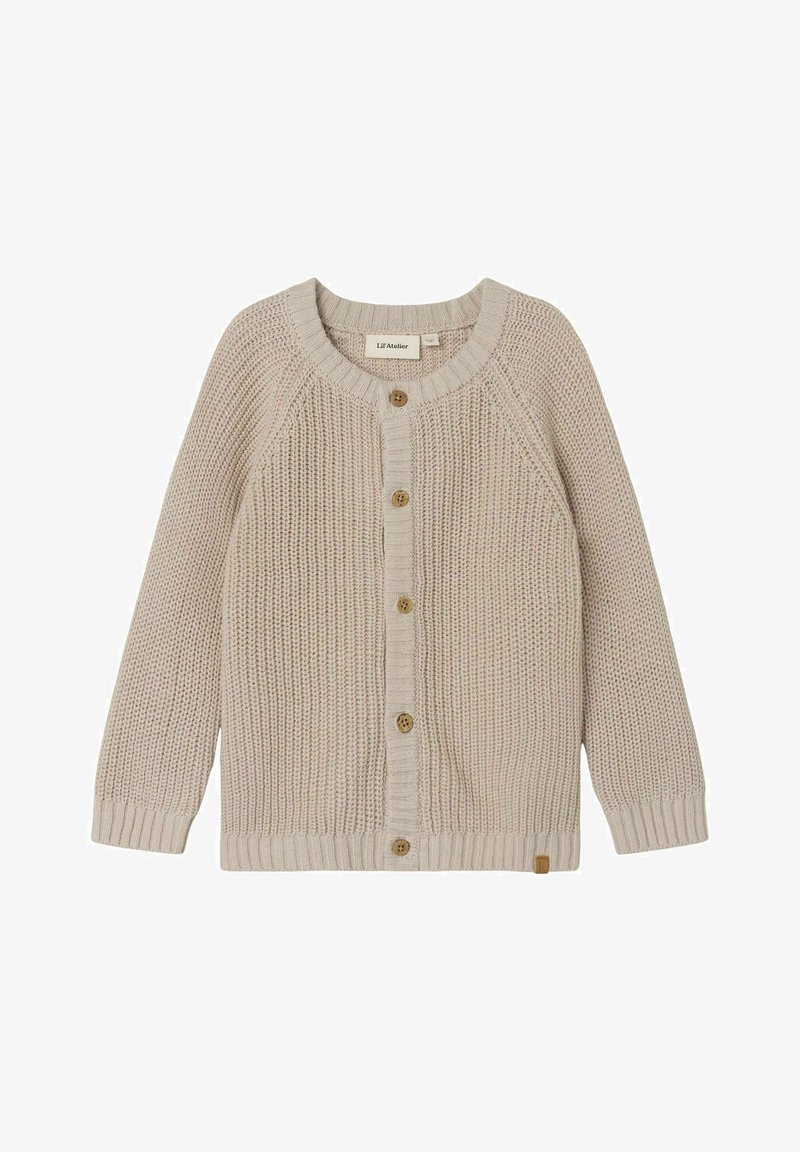 Lil' Atelier LANGARM - Strickjacke - gray morn