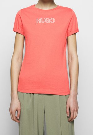 Print T-shirt - coral