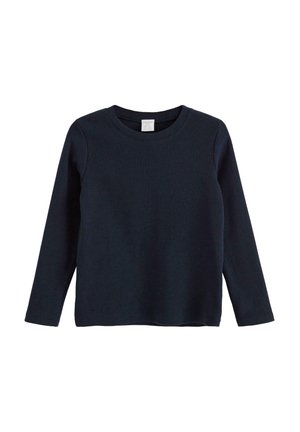 Langærmet T-shirt - dark navy