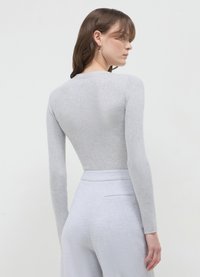 Calliope COLLO SERAFINO - Langarmshirt - grigio medio melange