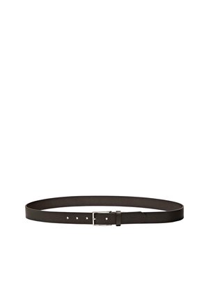 WITH RECTANGULAR BUCKLE  - Gürtel business - dark brown