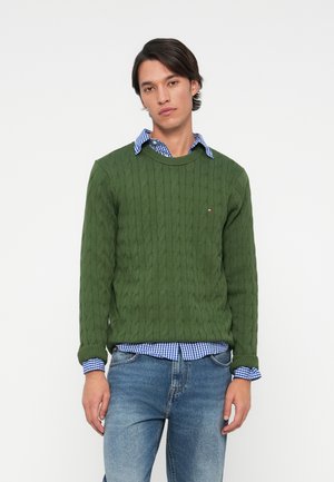 CLASSIC CABLE CREW NECK - Svetr - mountain pine