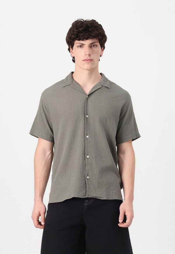 JORLUKE CRINKLE RESORT SHIRT - Shirt - mulled basil