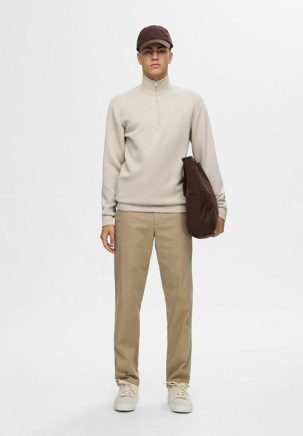 SLHEMANUEL SOFT ZIP HIGH NECK - Sweatshirt - pure cashmere2