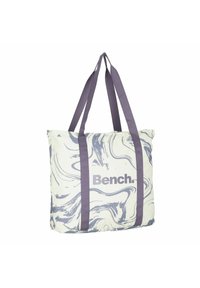 Bench Shopping Bag - weiß violett