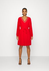 Vero Moda VMLYRA V NECK DRESS - Vestido de dia - goji berry