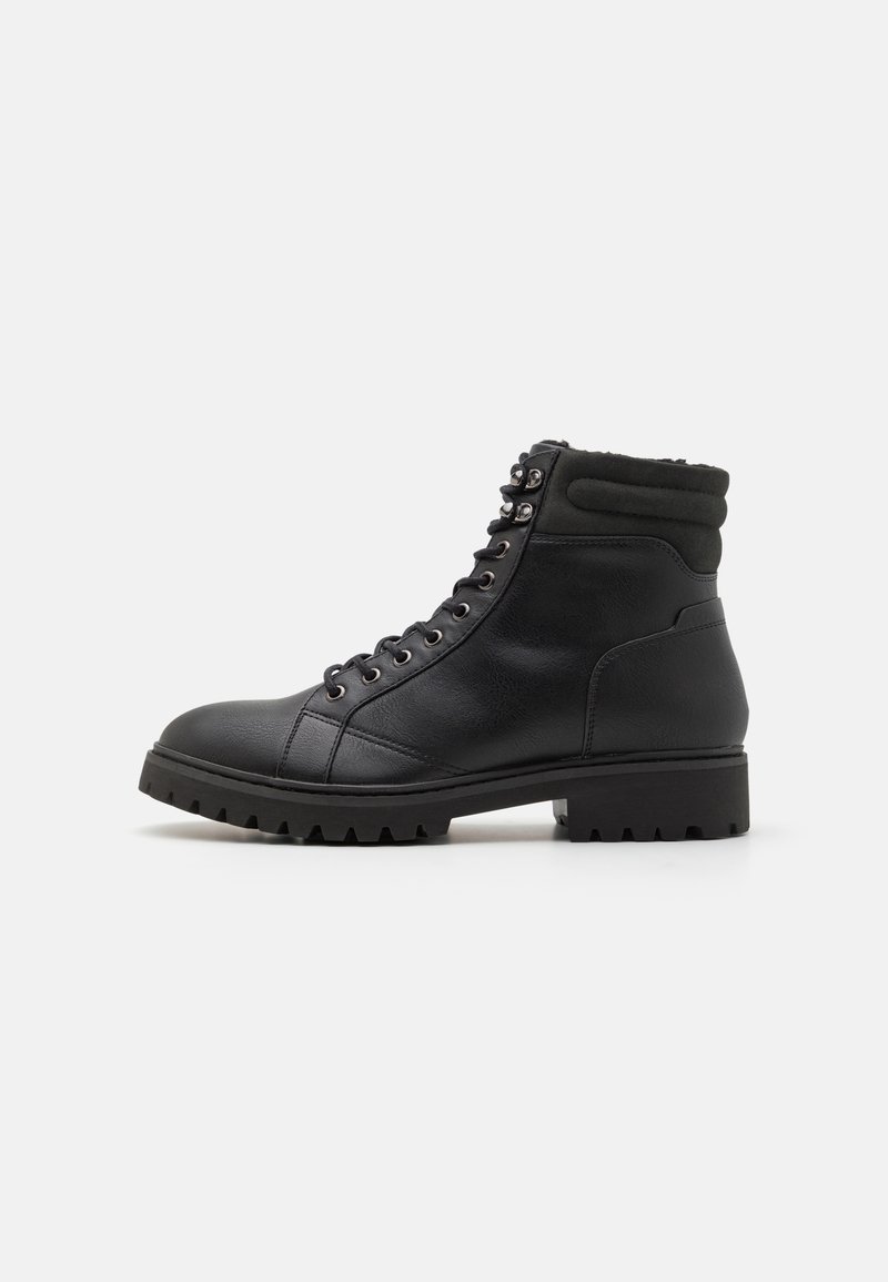 Pier One Bottines à lacets - black