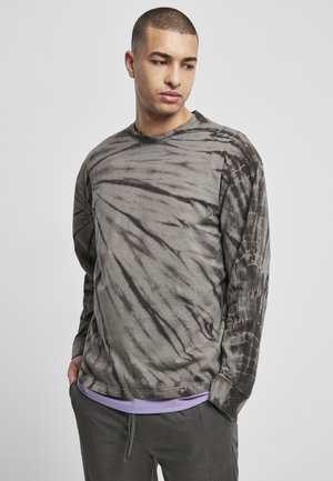 Long sleeved top - black/asphalt