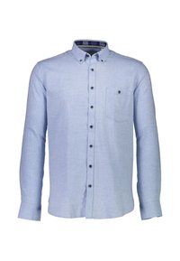 MÉLANGE BRUSHED  - Vapaa-ajan kauluspaita - lt blue mel