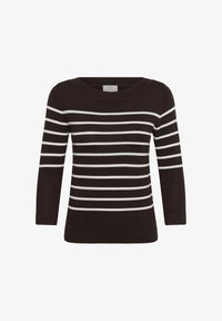 Sélectionné, coffee bean chalk stripe