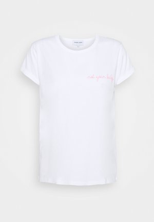 CLASSIC TEE NOT YOUR BABY - Triko s potiskem - white