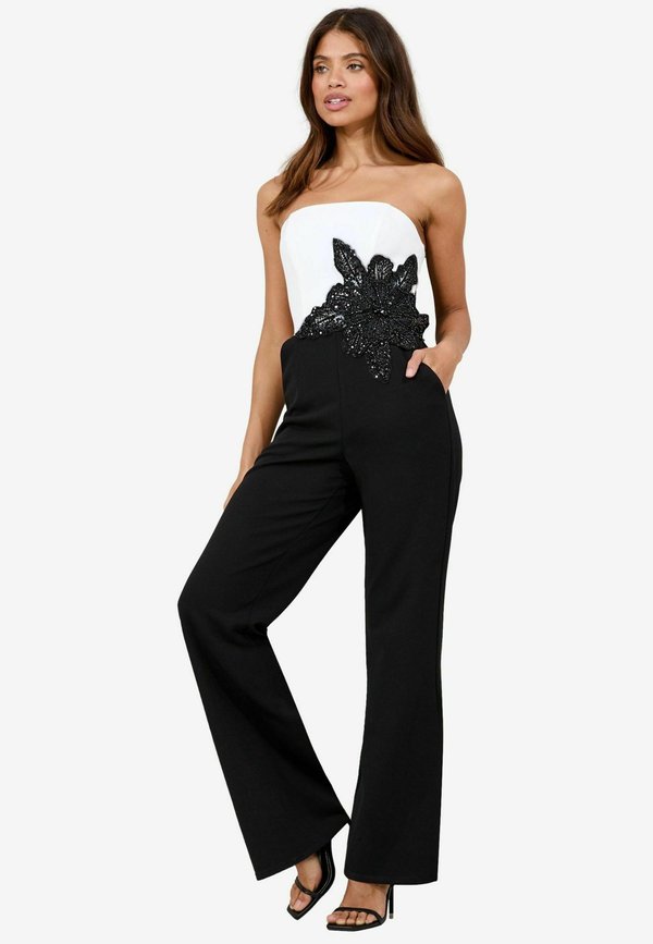 REGULAR FIT - EMBELLISHED FLORAL TRIM BANDEAU - Jumpsuit