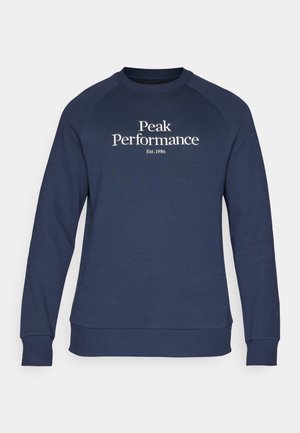 Peak Performance ORIGINAL CREW-BLACK-OFFWHITE - Sweatshirt - blue shadow/offwhite
