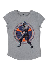 Henry Tiger BLACK WIDOW MOVIE TASKMASTER CIRCLE - T-shirt con stampa - melange grey