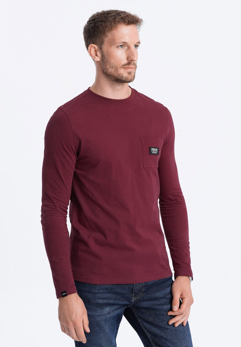 Ombre WITH POCKET  - Longsleeve - burgundy