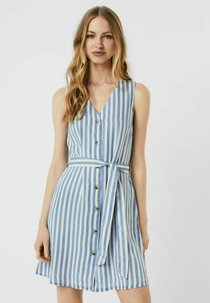 VMVIVIANA - Abito a camicia - light blue denim